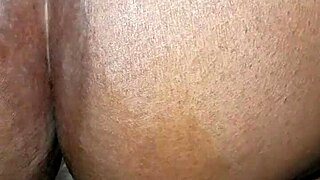 Ebony BBW bent over for doggystyle fucking.