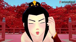 Azula's POV Blowjob in Avatar Hentai