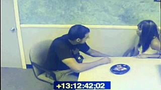 Black Babe Sucks Dick While Waiting Caught On CCTV