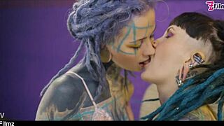 I love this ffm threesome with two goth punk teens gettin their assholes gaped and rough fucked.