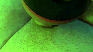 first cum inside my new toy on the sofa