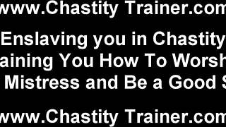 Твой хуй связан и заперт наглухо в этой фемдом-сессии