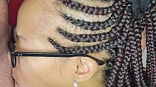 Wow! Sucking My Master and Jerking Him Hard!