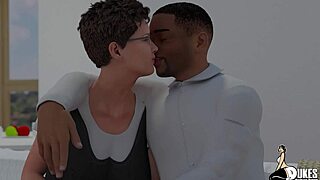 Big black cock dominates his rude stepdaughter in bed.