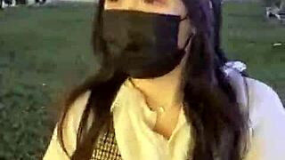 Let's flash big tits in public for a naughty Christmas night.