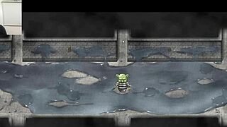 Karryn masturbates in prison hentai game 😈