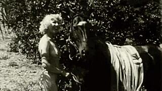 Vintage Taboo Outdoor Doggystyle With Hairy Pussy Bent Over Ass And Natural Tits