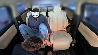 Asian Handjob Leads To Creampie In Car