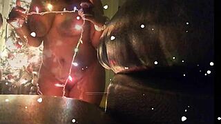 Jessica Grabbit enjoys holiday fun with interracial elements and big ass