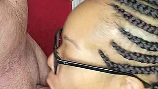 Wow! Sucking My Master and Jerking Him Hard!