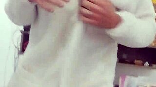 Watch my husband step out of the shower in just a towel?