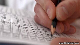 Horny Redhead Nansy Small Fucked by Tutor!