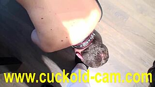 Old husband watches bisexual humiliation and interracial cuckold action