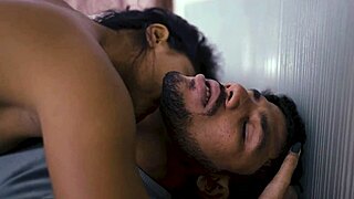 Watch my Indian girlfriend give a blowjob and handjob before the hardcore facial cumshot