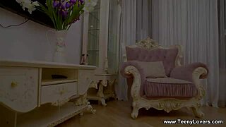 Karolina Geiman and Teeny Lover in 69, Blowjob, Doggystyle Fucking, Fingering, and Masturbation