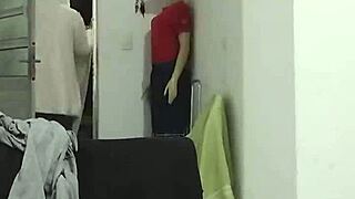 Watch my husband step out of the shower in just a towel?