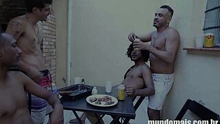 Barbecue Turns Into Wild Fucking With Big Cocks