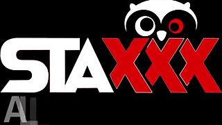 Blonde Bombshell Cindy Sucks and Fucks in Red Stockings