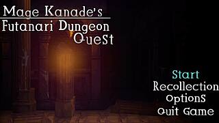 Mage Kanade's Futanari Dungeon Quest Level 1 Part 1 Features Big Tits and Footjob Toys