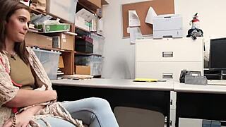 Milf Bent Over Teen 18+ In Office Doggystyle Banging For Shoplifting