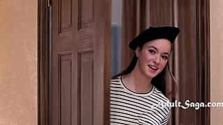 Sweet Hazel Moore Turns Poolside Kissing Into Steamy Lesbian Action