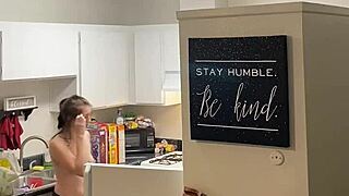 My sexy white maid flaunts her big tits and ass solo. 😘