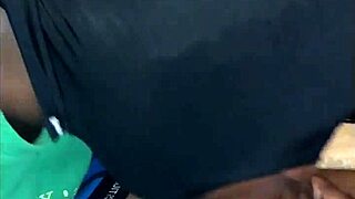 masked performer performs deepthroat with big black cock