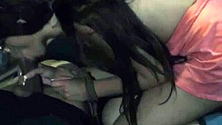 Model bdsm scene with guys and cute girls wearing glasses.