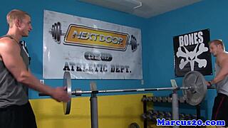 i suck his cock during our workout