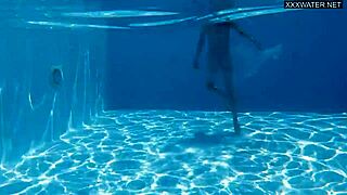 bonnie, that tight petite brunette, looks so hot swimming