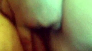 Intriguing overweight woman engages in playful activity with unique challenges