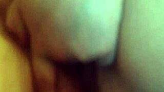 Intriguing overweight woman engages in playful activity with unique challenges