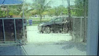 I gived Kristy May a creammy facial on her cute face.