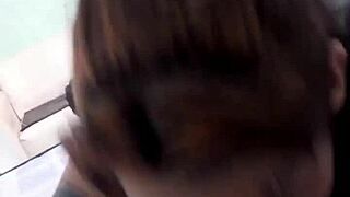 recien mudados, esta pareja argentina me chupa toda la verga con estilo fiestero