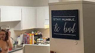 My sexy white maid flaunts her big tits and ass solo. 😘