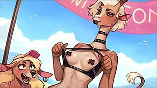 pig princess hentai bikini contest with futanari 😈