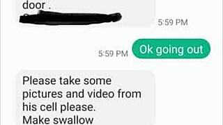 Cum in my wife's mouth now!