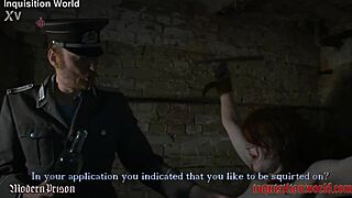 Mina Gets Harsh Spanking on Whore Ass in Prison