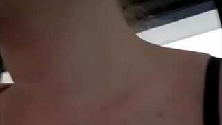 amateurs have fun in the public hallway with tattoos and boobs