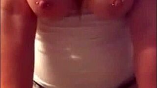 busty bbw rides new dildo in front of partner