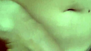 Dazzlingfacegirl starts by sucking, then jerks him while fingering herself, before riding his cock hard.