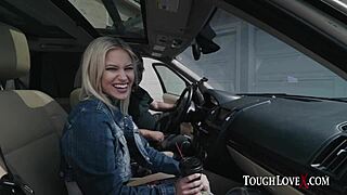 Toughlovex behind the scenes with blonde spinner kiara cole