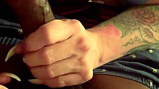 White Cougar Sucks Monster BBC Late Night For Cumshot