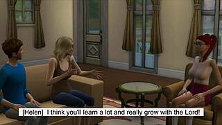 succubus seducing married bride in sims 4 wedding