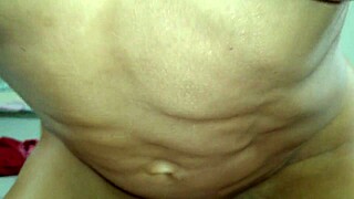 pov blowjob and riding with athletic latina bodybuilder ending in creampie