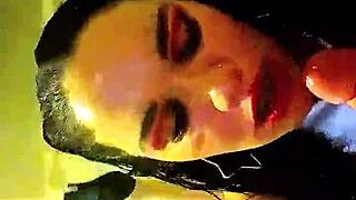 Shemale Slut Enjoys Smoking While Giving Intense Blowjob On Hard Cock In Detailed Scene