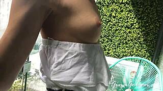 Hey, check Gina Gerson getting naked and teasing with her sexy feet and skinny body!