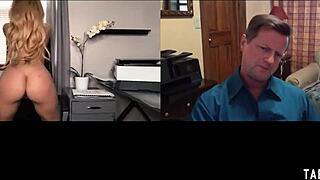 huge tits milf masturbates on web chat!