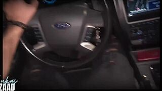 wild street antics! naughty girls strip naked in 24h market with crowds watching, quickie orgy pov style!