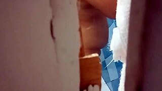 spying on my aunt in the bathroom at grandma's house just to see her